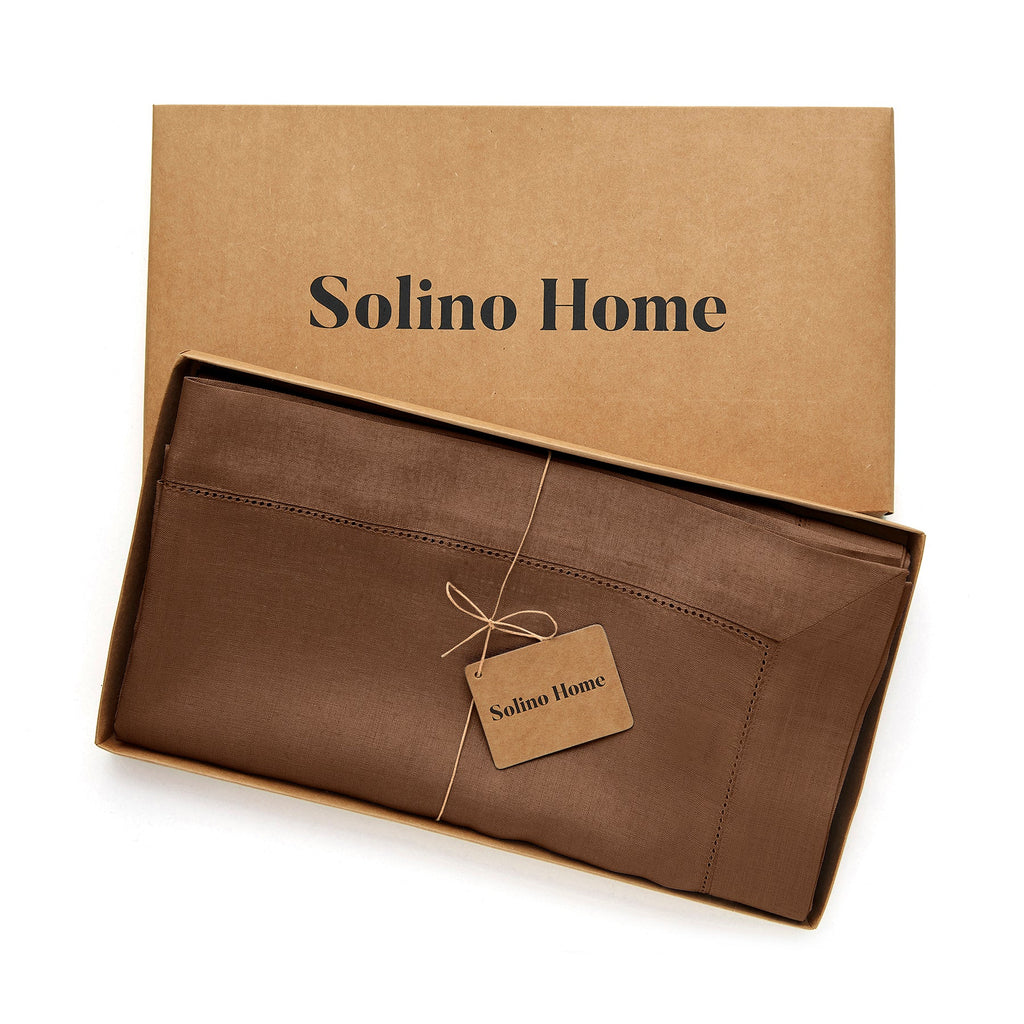 Classic Hemstitch Table Throw