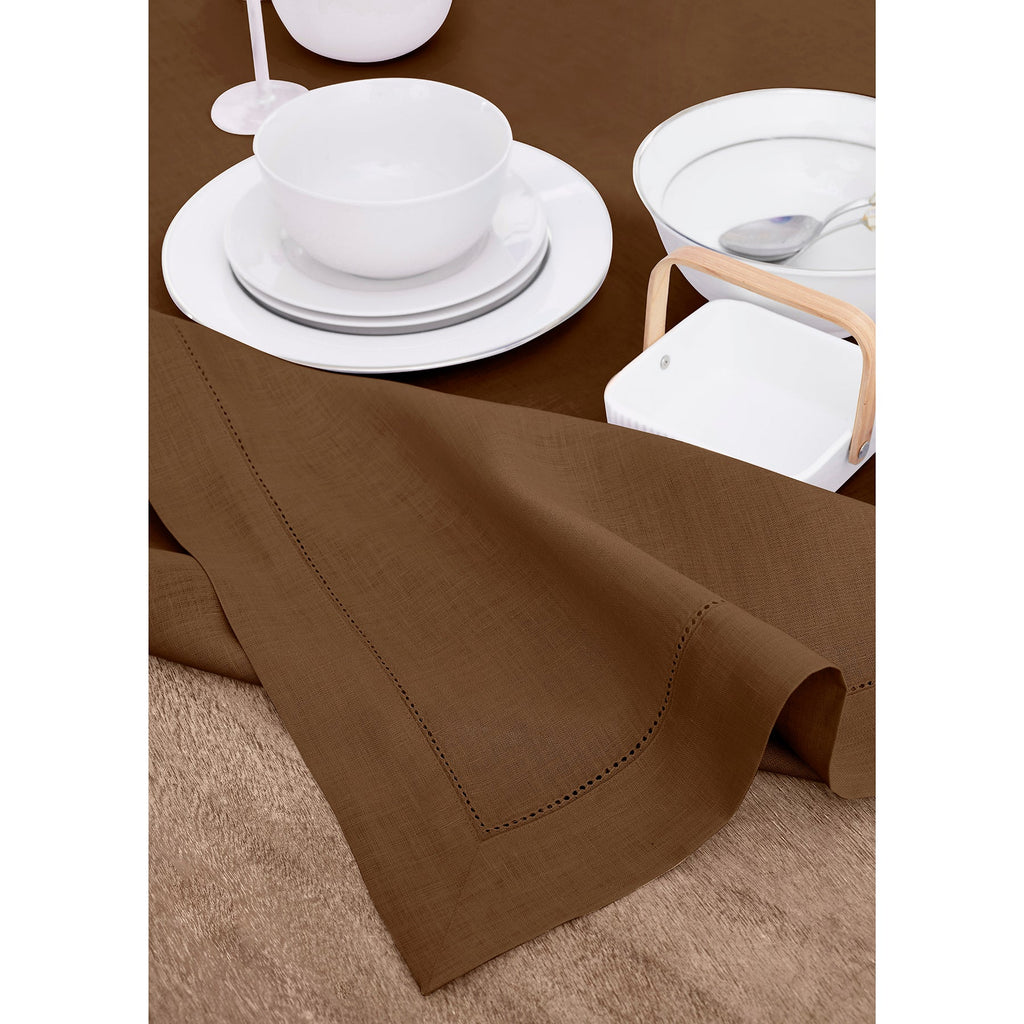 Classic Hemstitch Table Throw