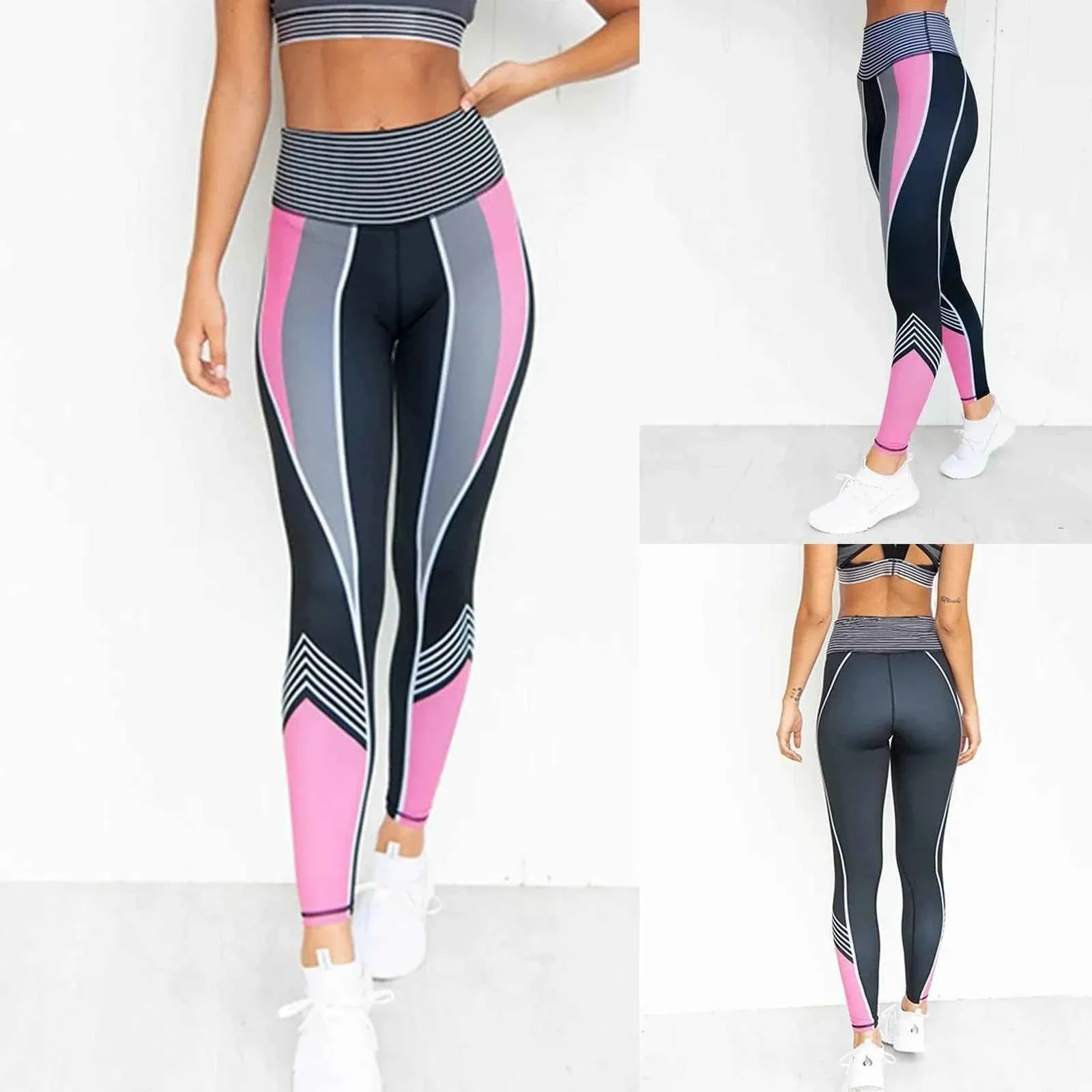 Sexy Women’s Compression Fitness Leggings - High Waist Active Wear for Women