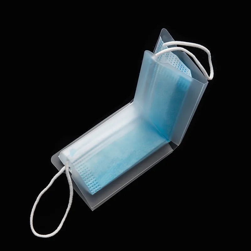 Dustproof Mask Folder Container Foldable Face Masks Folder Clip Safe Pollution Disposable Mask Storage Case Box Organizer