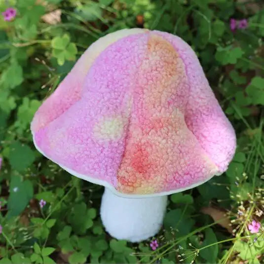 Colorful Mushroom Plush: Soft, Decorative, Gift by Plushy Planet
