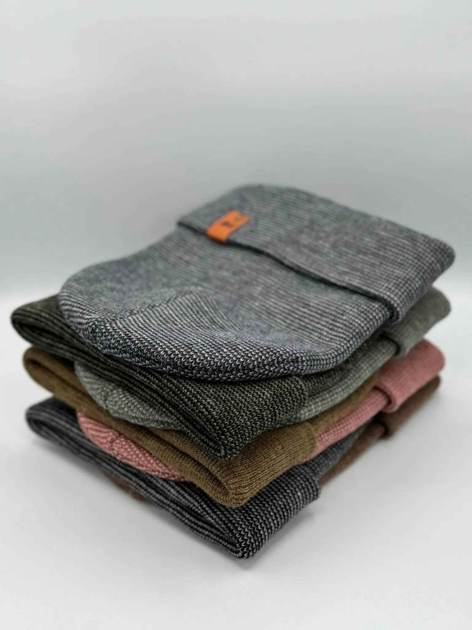 HAAKWEAR Classic Fusion Cuffed Beanie - Black / Gray, Made in USA