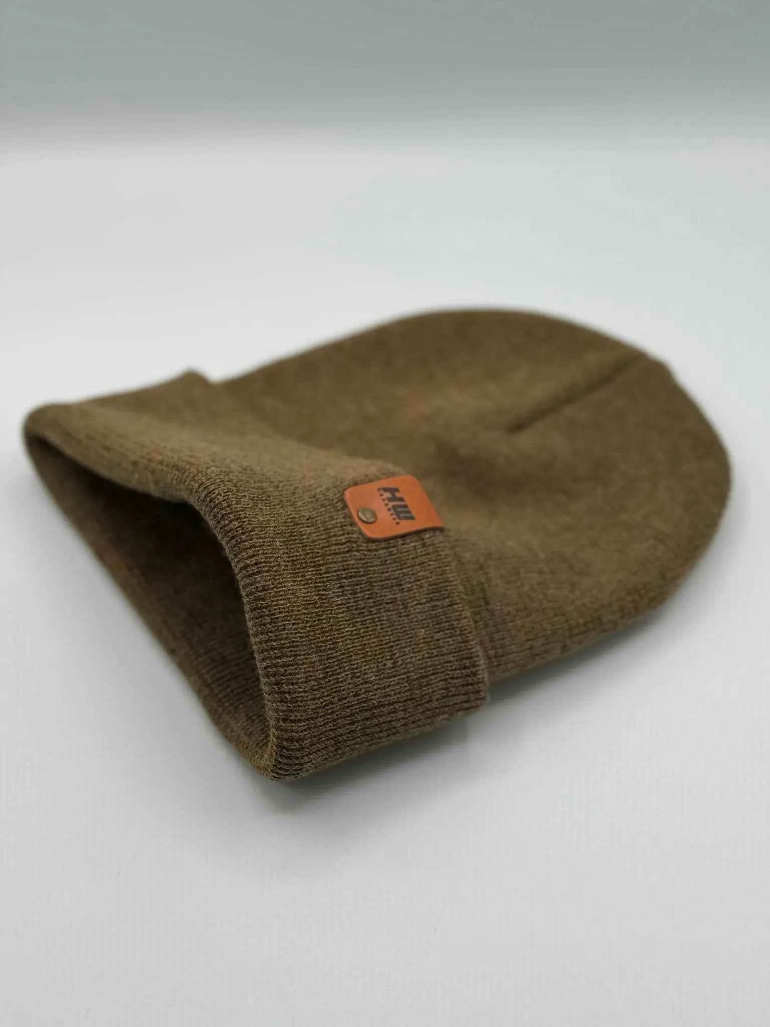 HAAKWEAR Classic  Fusion Cuffed Beanie - Brown / Green, Made in USA