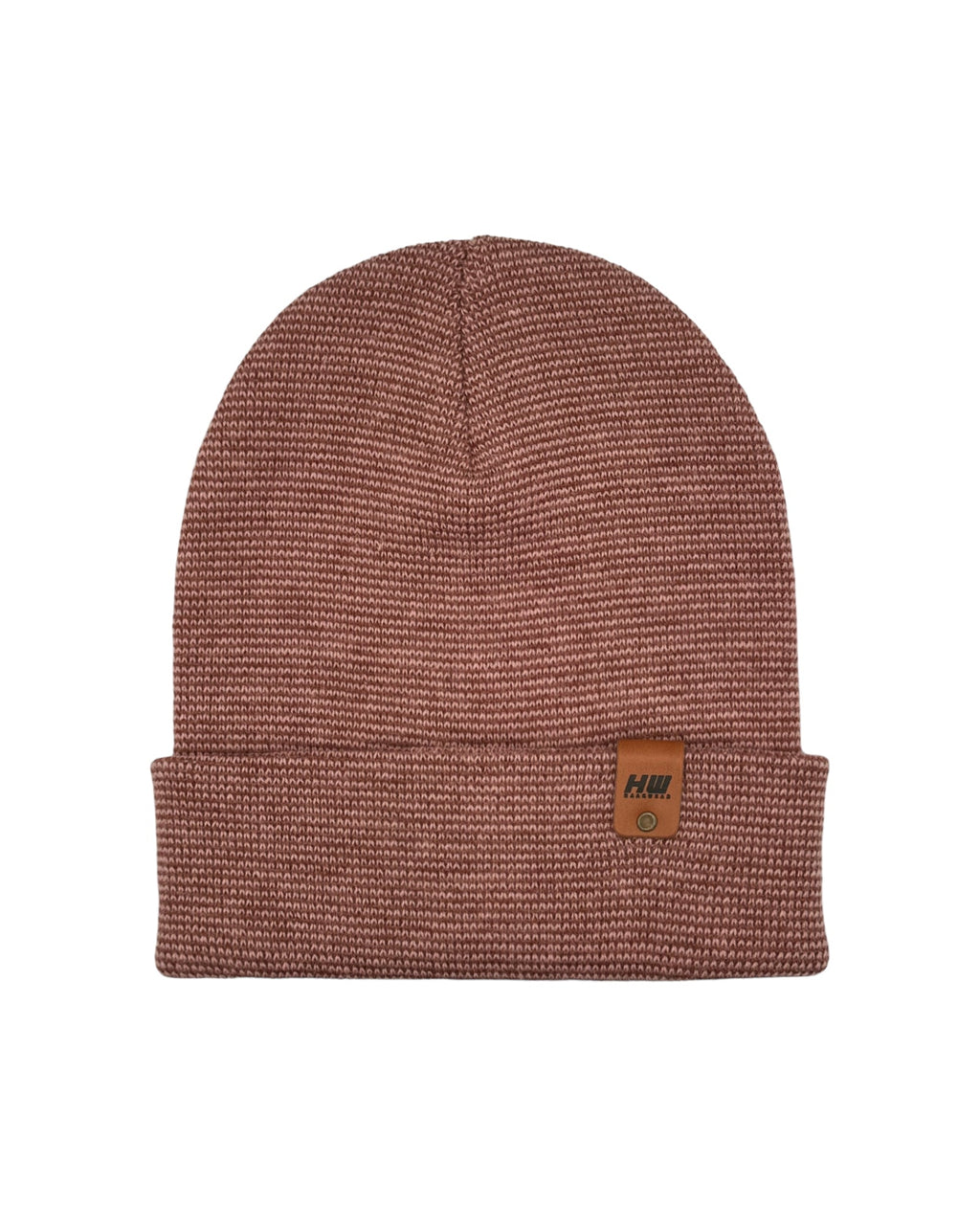 HAAKWEAR Classic Fusion Cuffed Beanie - Burgundy / Pink, Made in USA