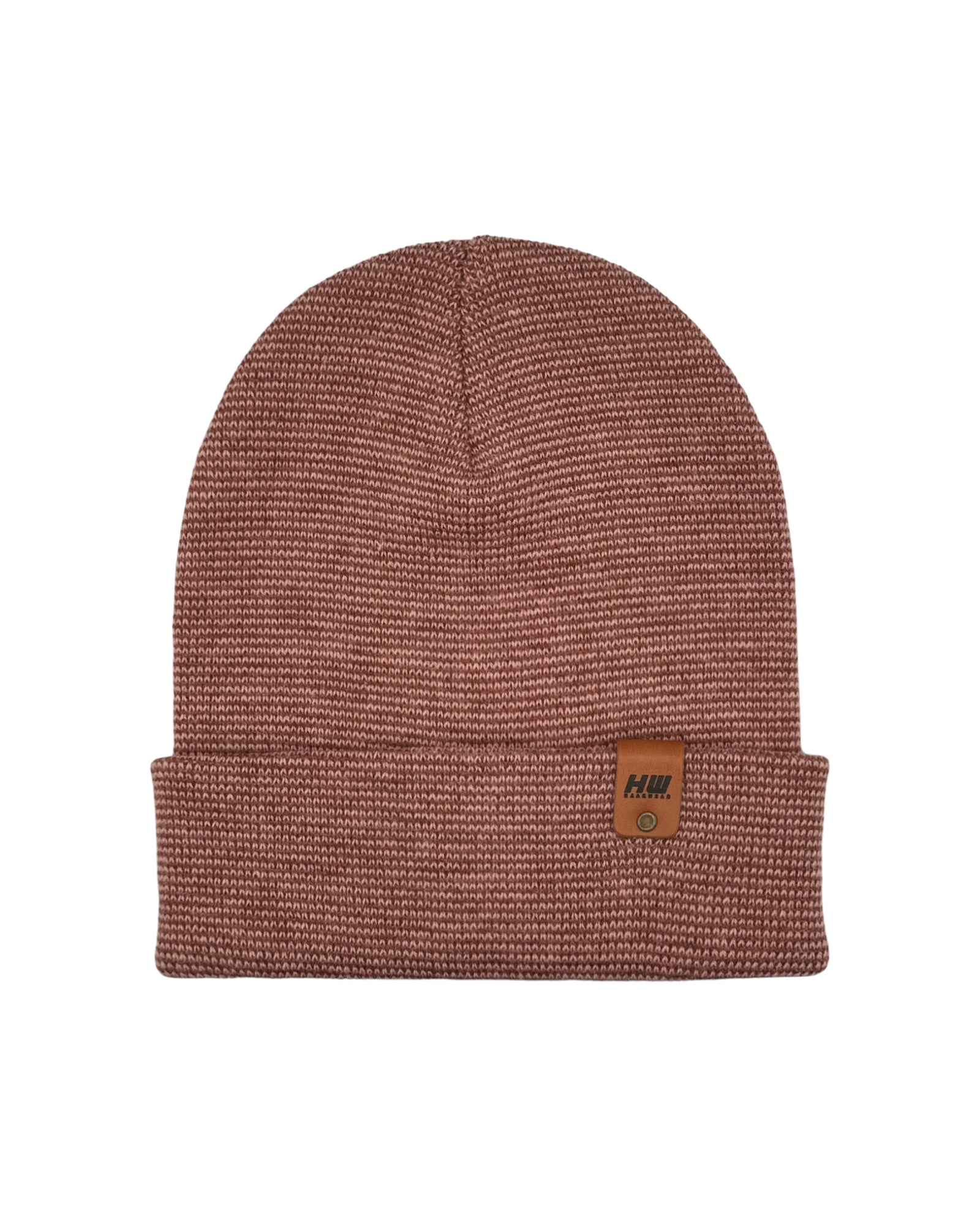 HAAKWEAR Classic Fusion Cuffed Beanie - Burgundy / Pink, Made in USA