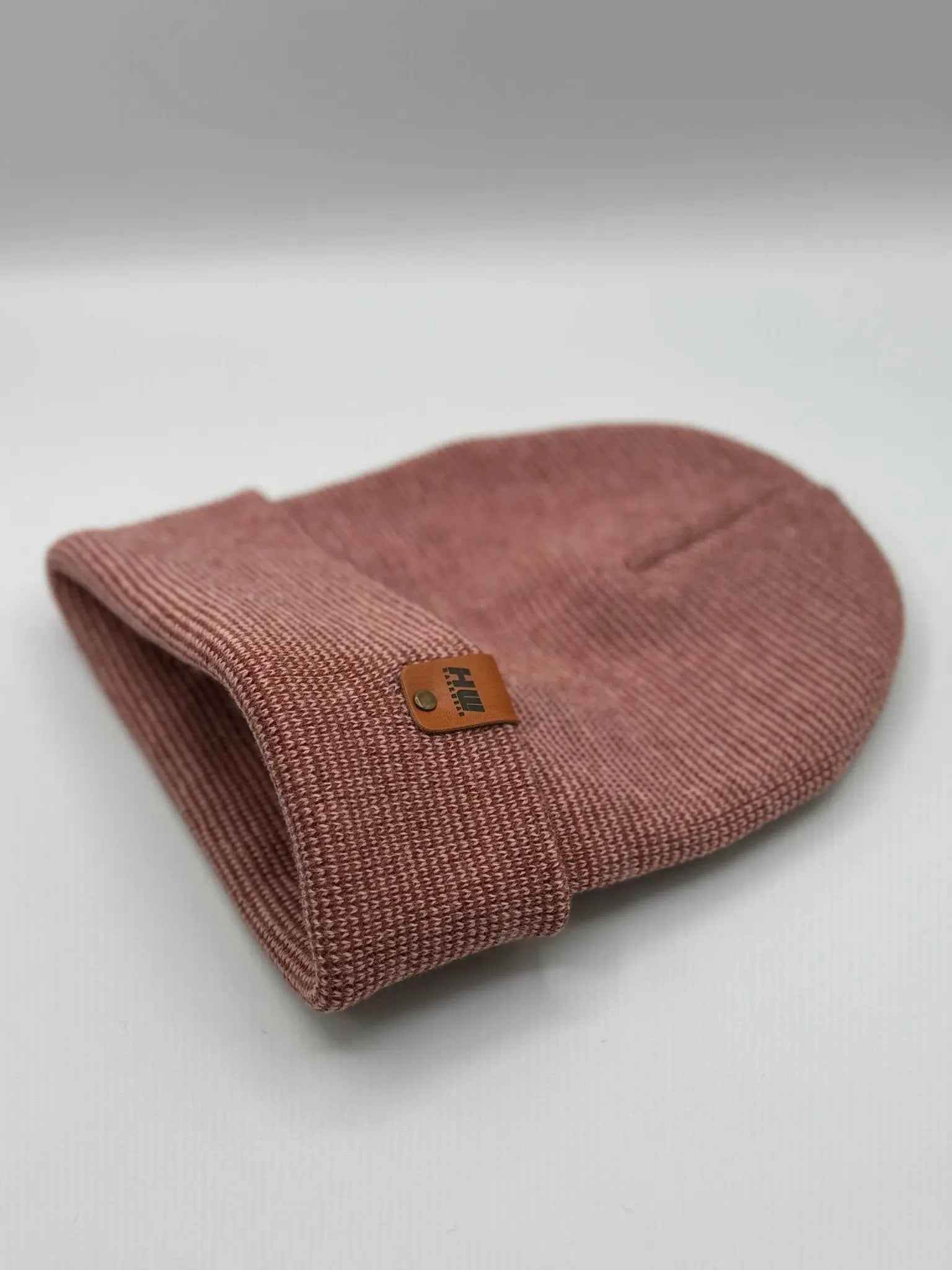 HAAKWEAR Classic Fusion Cuffed Beanie - Burgundy / Pink, Made in USA