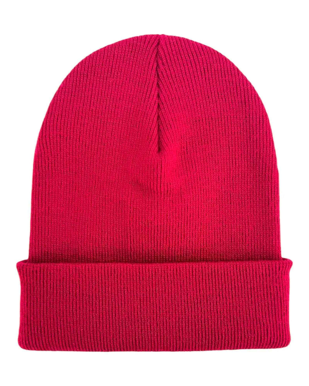 HAAKWEAR Knit Cuffed Classic Beanie / Hat - Burnt Maroon, Made in USA