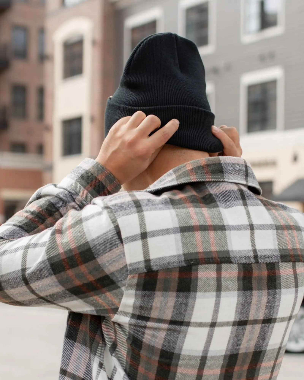 HAAKWEAR Beanie Made in USA - Classic Charcoal Black Knit Cuffed Hat