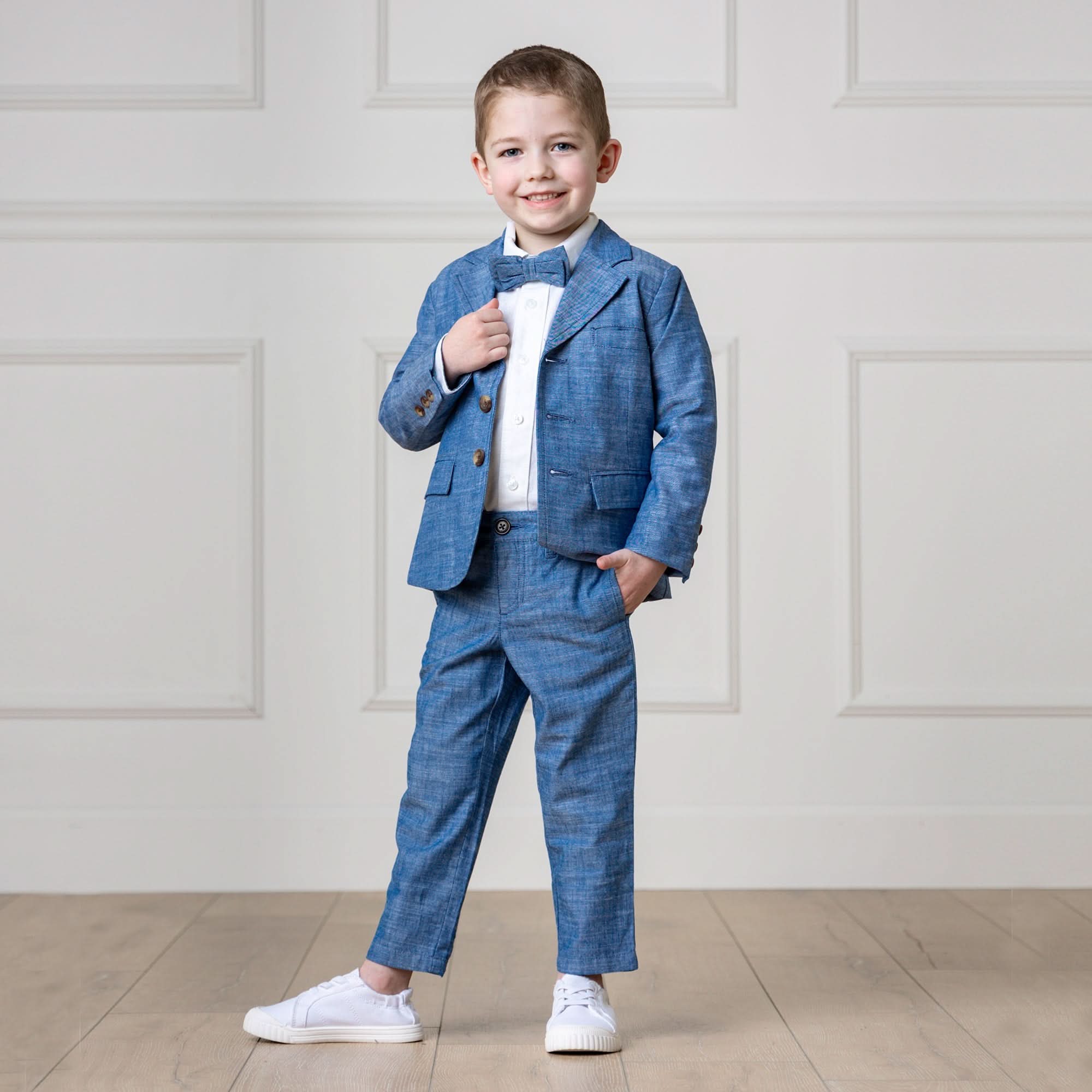Organic Chambray Suit Jacket - Baby