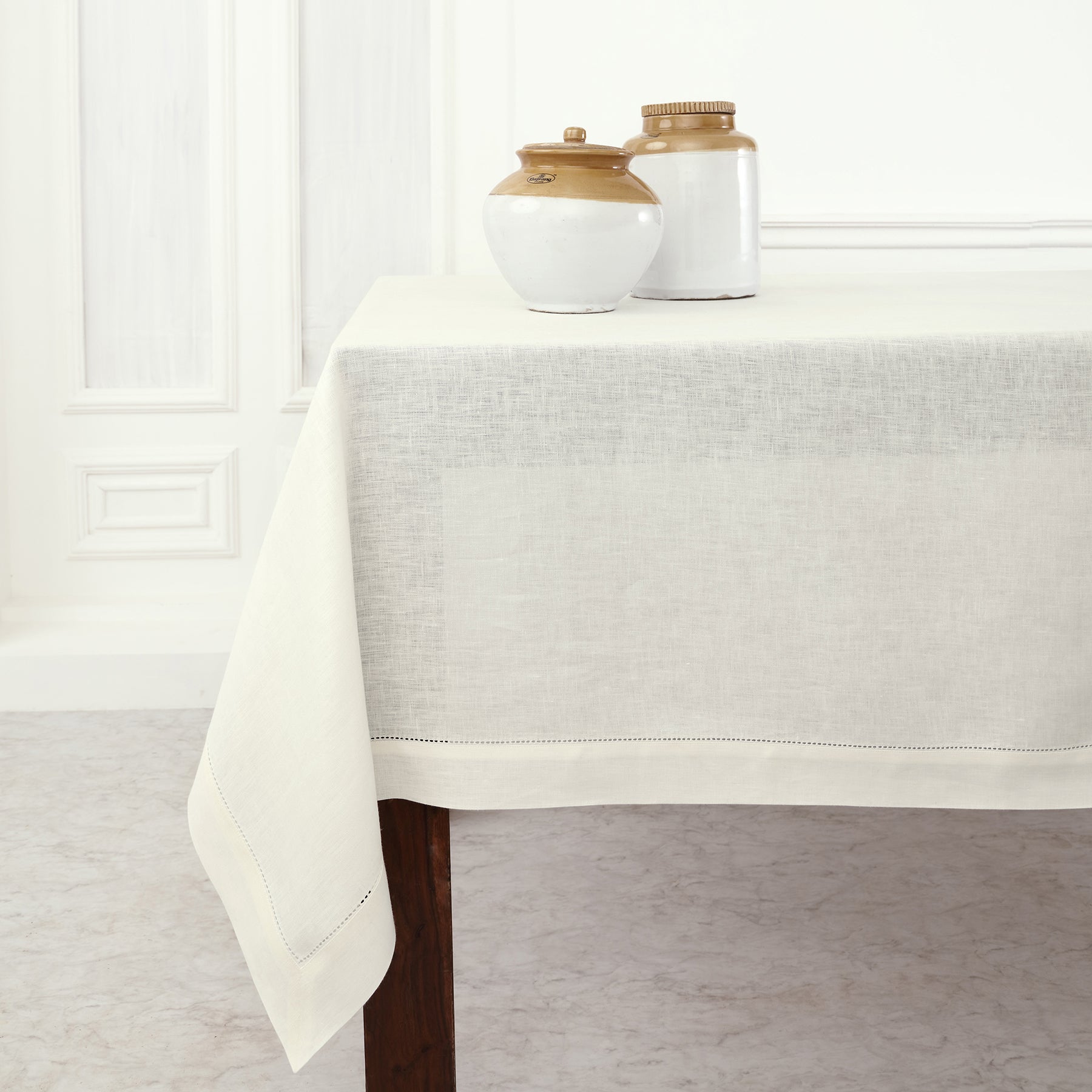 Classic Hemstitch Tablecloth