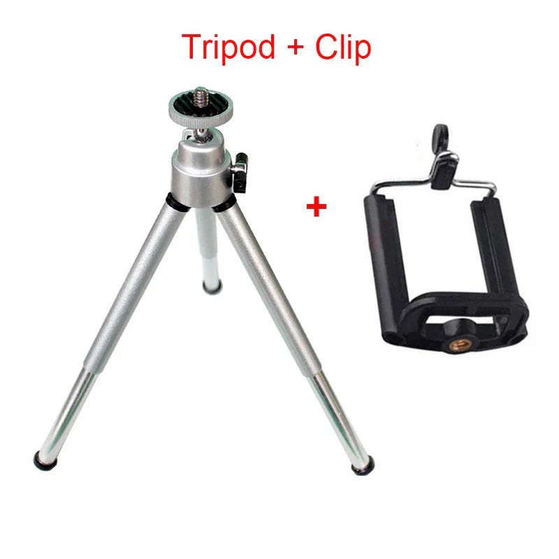 Mini Aluminum Tripod+Clip
