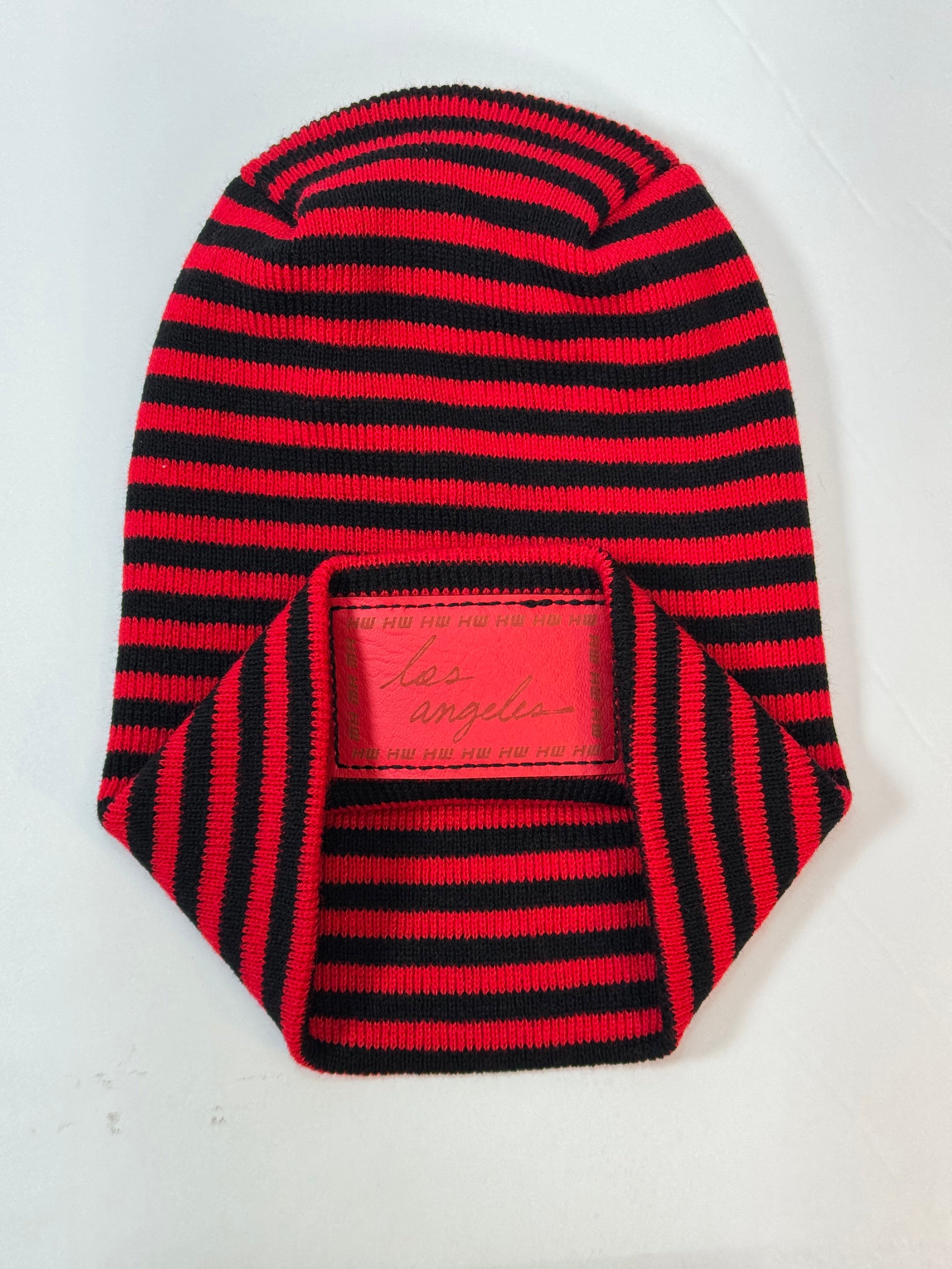 Haakwear Los Angeles Beanie - Made in USA Hats (Limited Edition) - Black / Red RoRo
