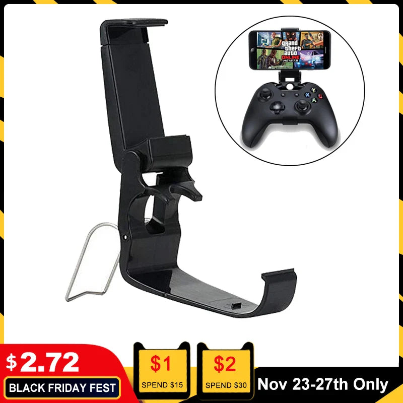 Mobile Cell Phone Stand For Xbox One S/Slim Controller Mount HandGrip For Xbox One Gamepad For Samsung S9 S8 Clip Holder