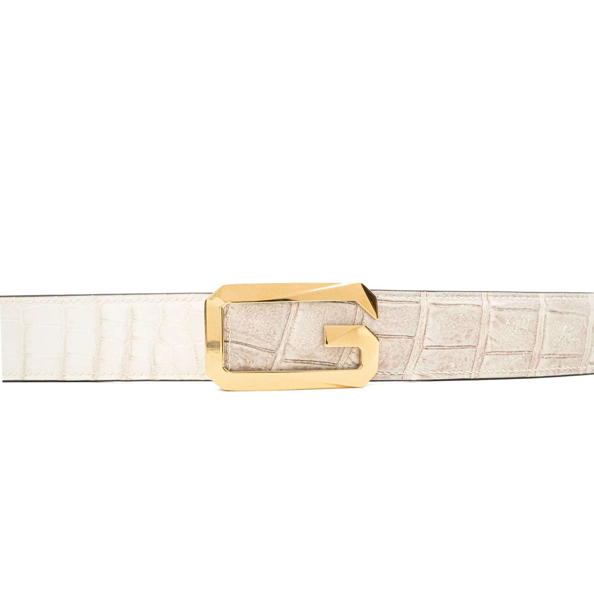 Handcrafted Alligator Leather Belts DVG09