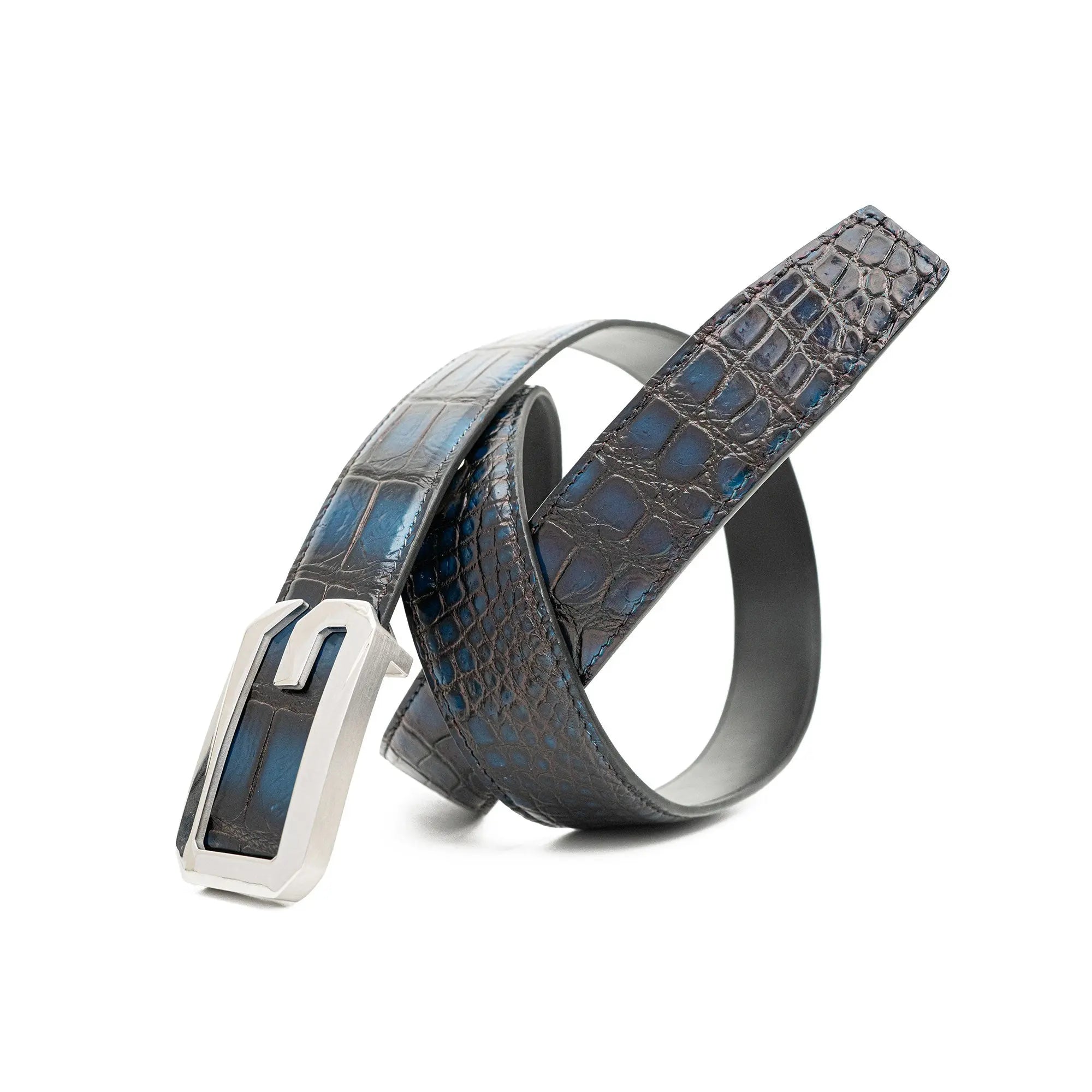 Handcrafted Alligator Leather Belts DVG12