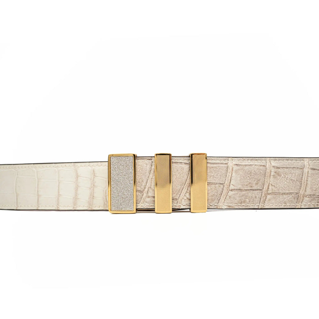 Handcrafted Alligator Leather Belts DVG37