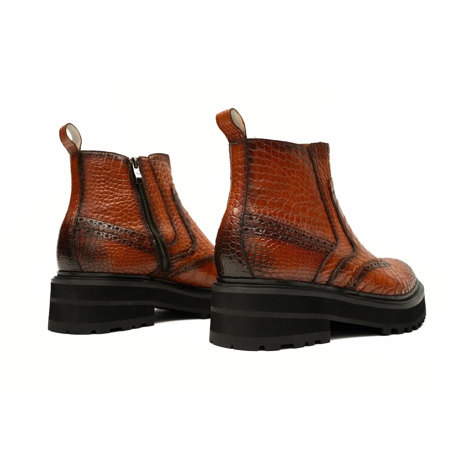 Handmade Nile Crocodile Chelsea Boots
