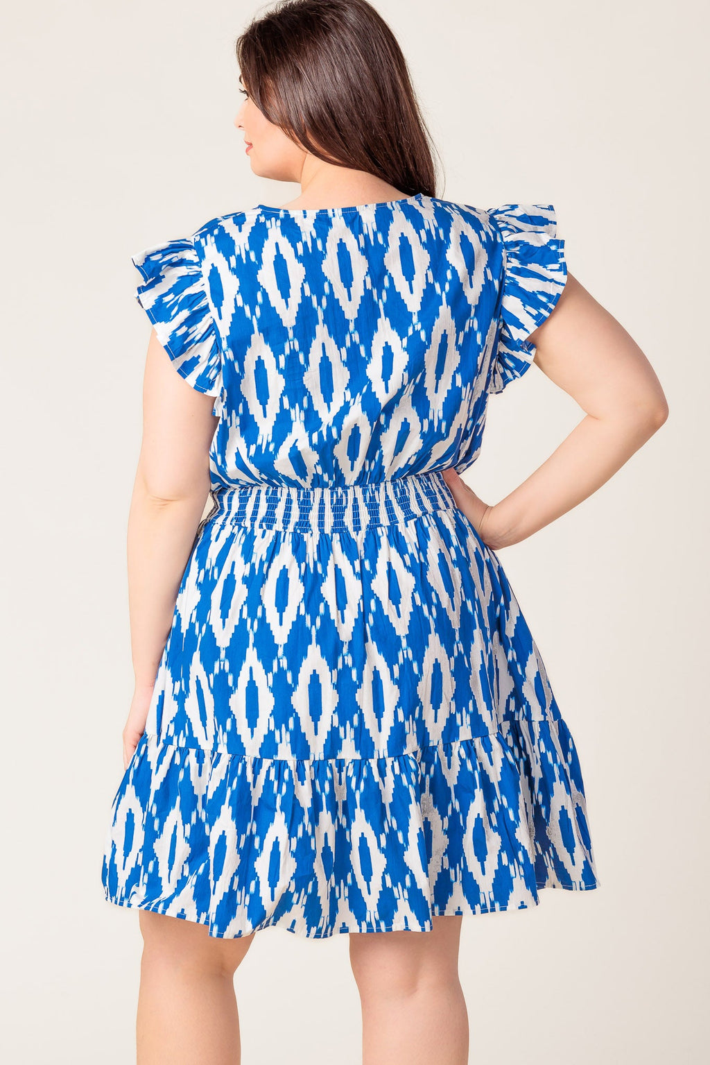 A PERFECT MATCH WOVEN MINI DRESS