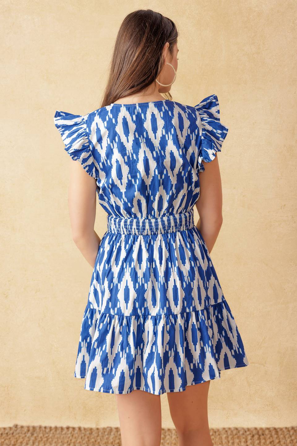 A PERFECT MATCH WOVEN MINI DRESS