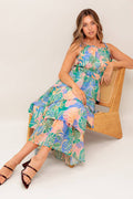 CABANA DREAMS WOVEN MIDI DRESS