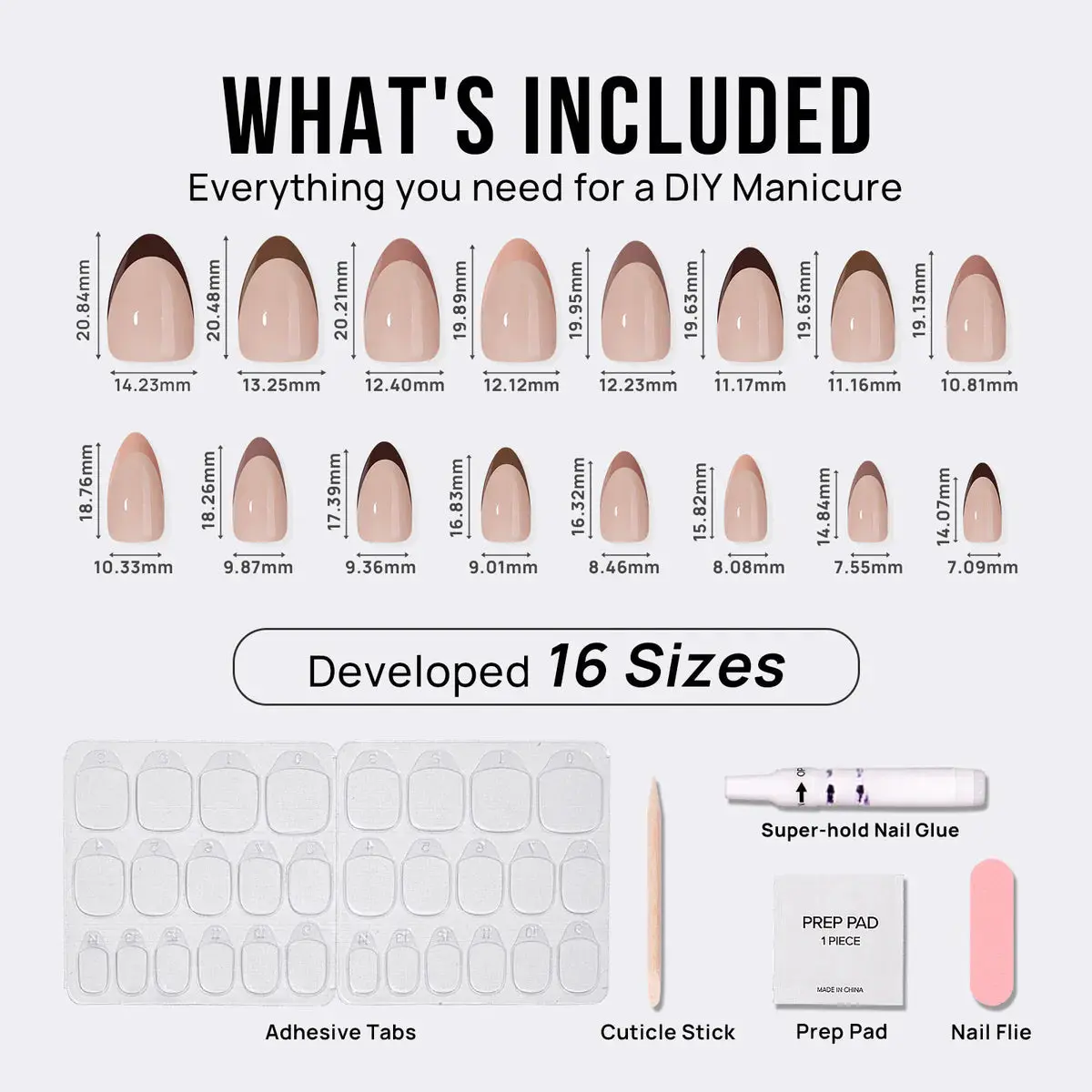 Mocha Muse Almond Nails - Press On Nails | Long Lasting & Reusable