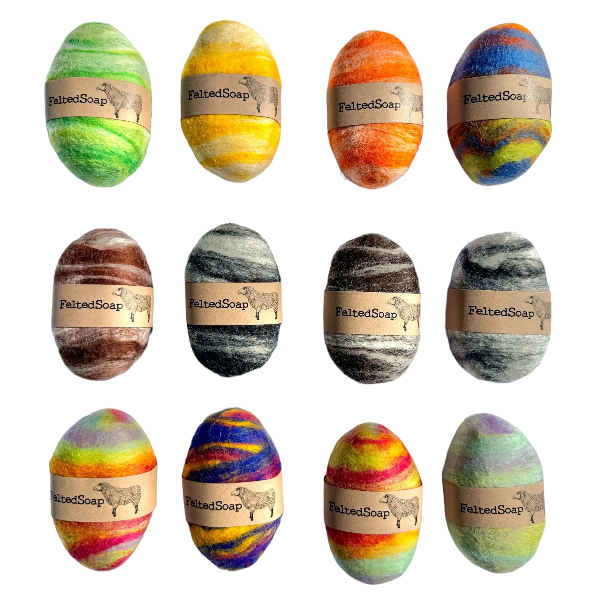 Felted Wool Soap Bars