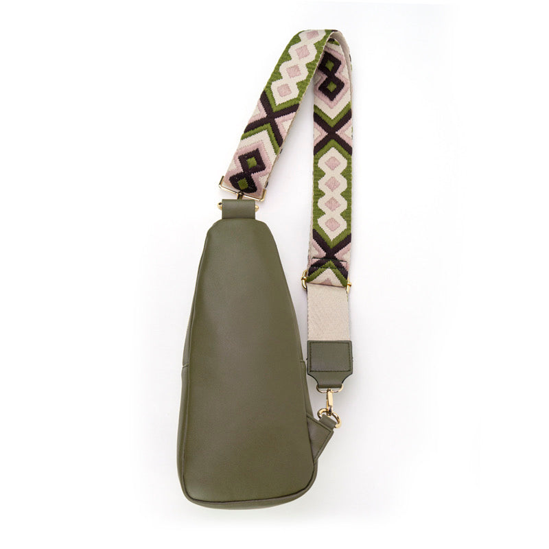The Arden Sling Bag with Guitar Strap | Olive