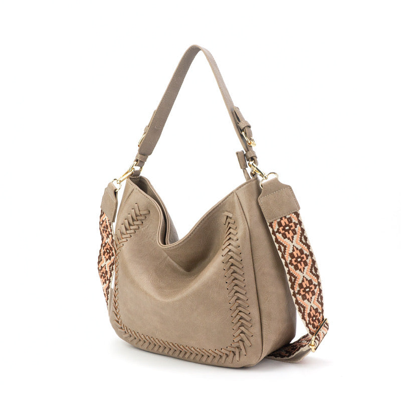 The Harper | Cross Stitch Messenger Bag