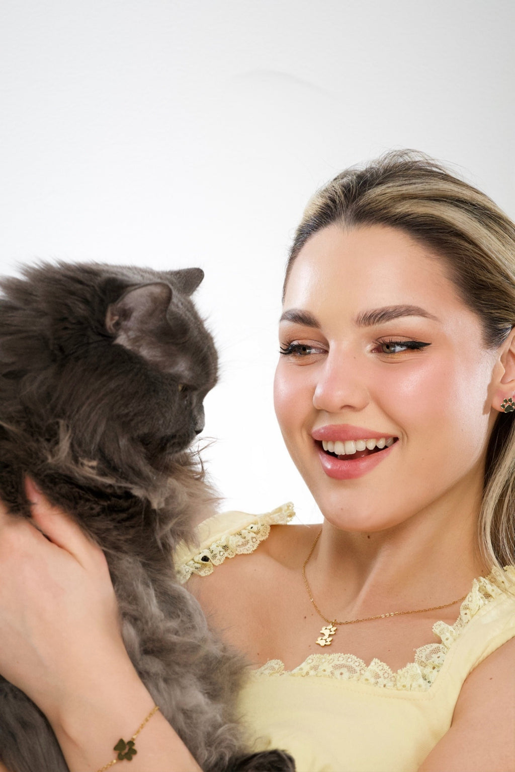 Fureverly Single Paw Print Link Chain Bracelet