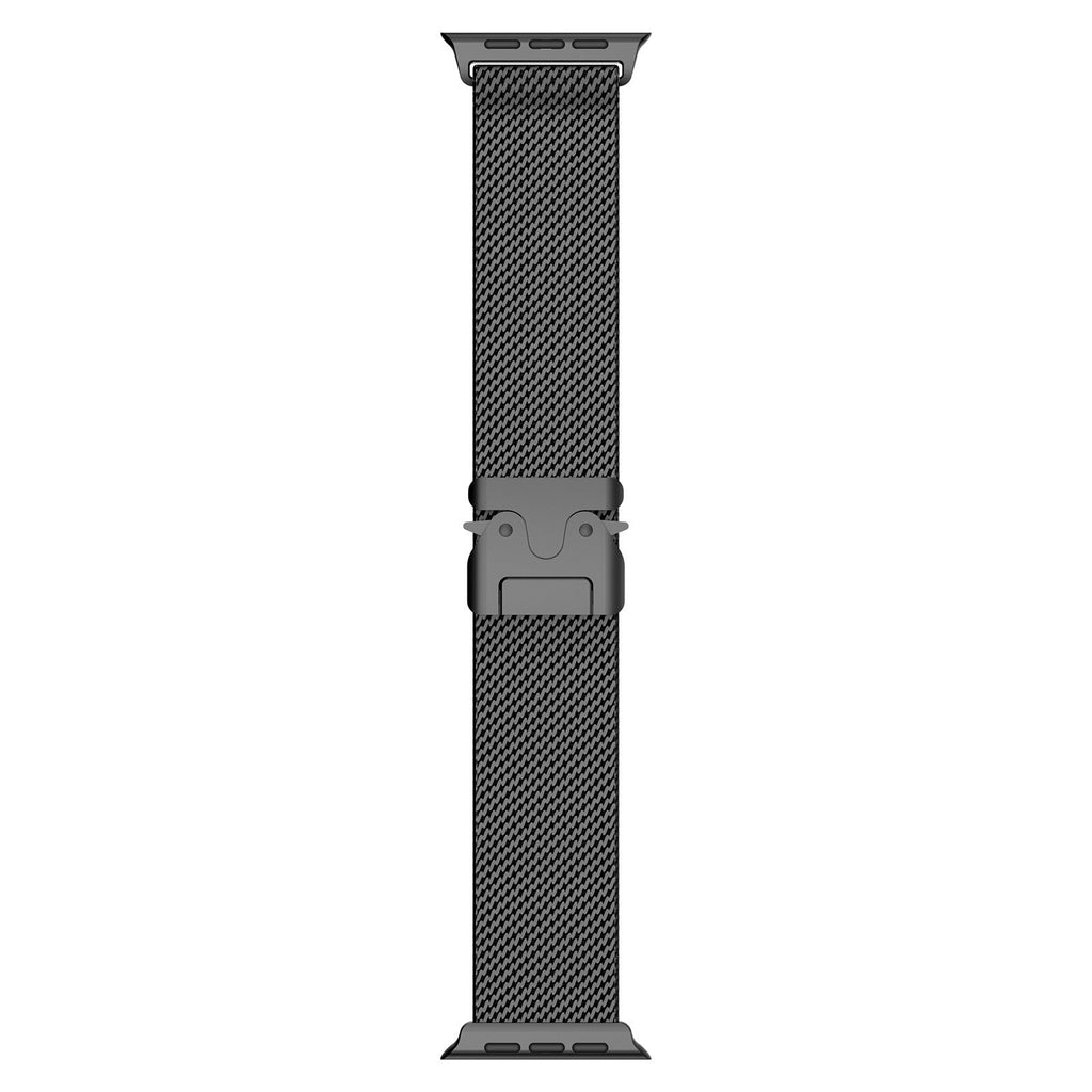 Magnetic Umbrella Buckle Milanese Stainless Steel Strap for Apple Watch