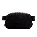 The Lennon Sherpa Belt Bag, Sling Bag, Waist Bag | Black