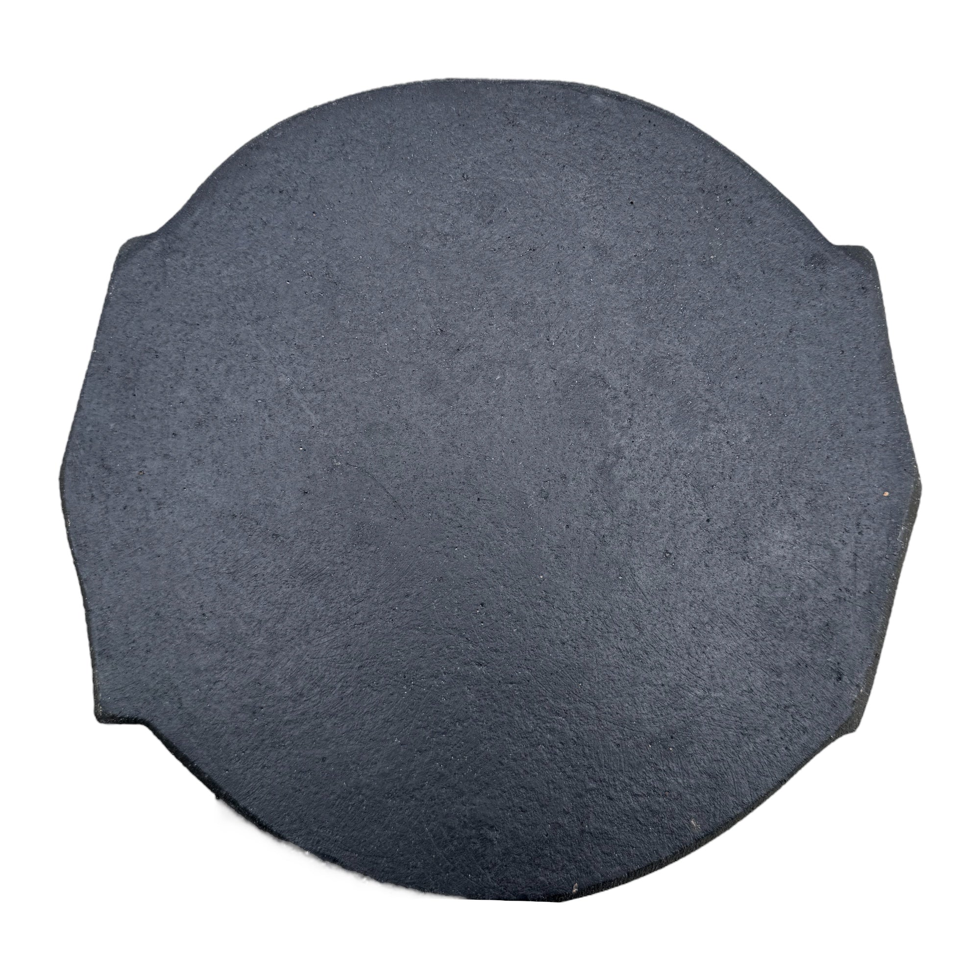 Vintage Hand-Carved Stone Village Plate