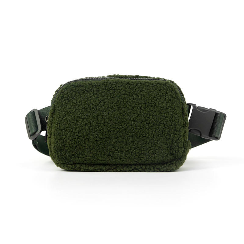 The Lennon Sherpa Belt Bag, Sling Bag, Waist Bag | Olive