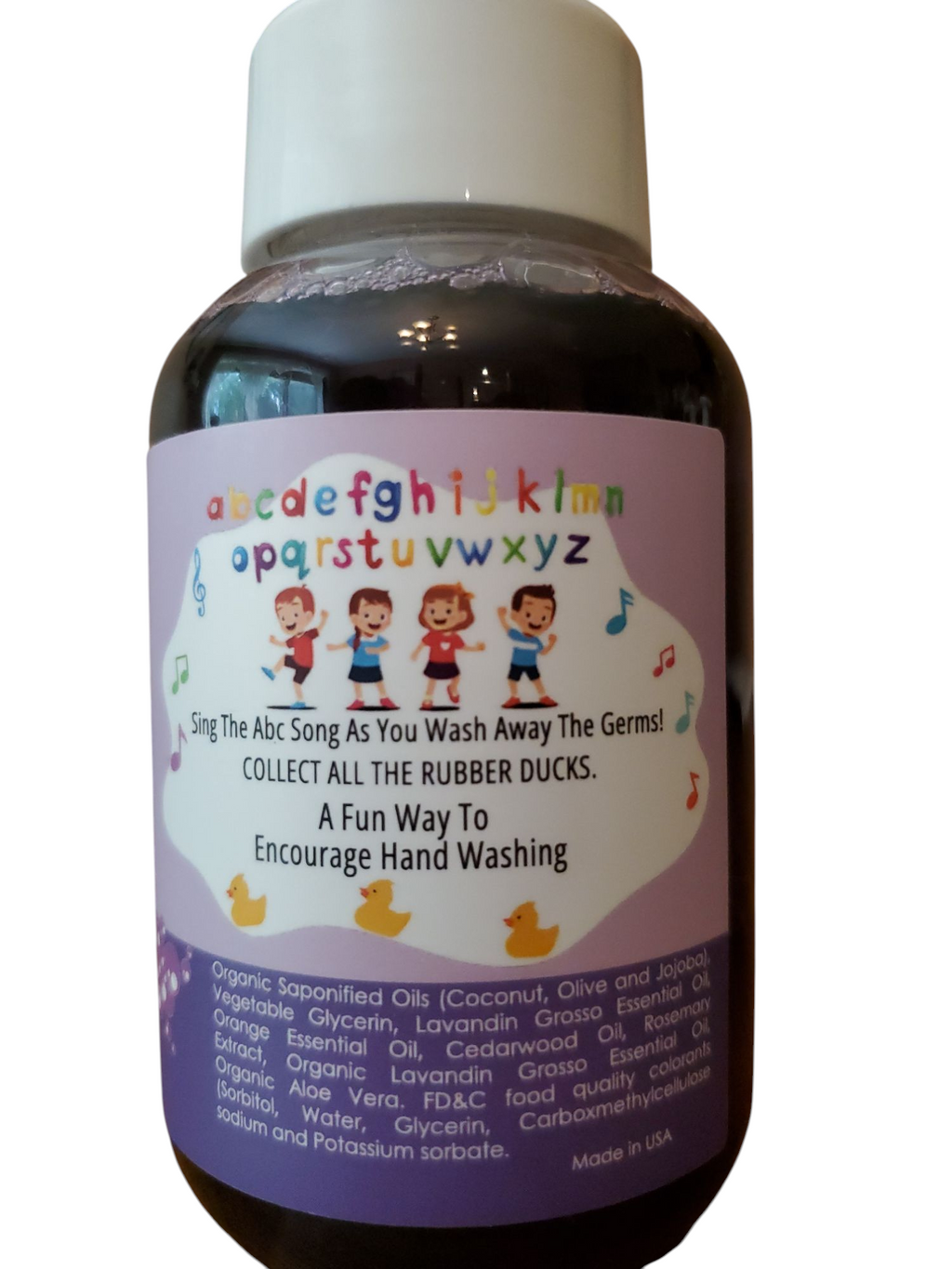 Non-toxic Colorful Foaming Hand Soap. Purple Foam Lavender Scented