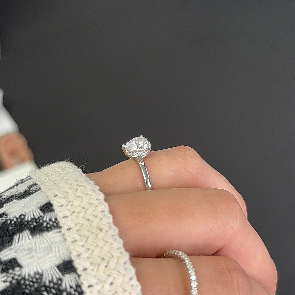 2.5ct Moissanite Heart Cut Anniversary Ring