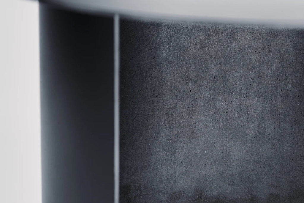 Industrial Round Low Side Metal Table/Minimal Design