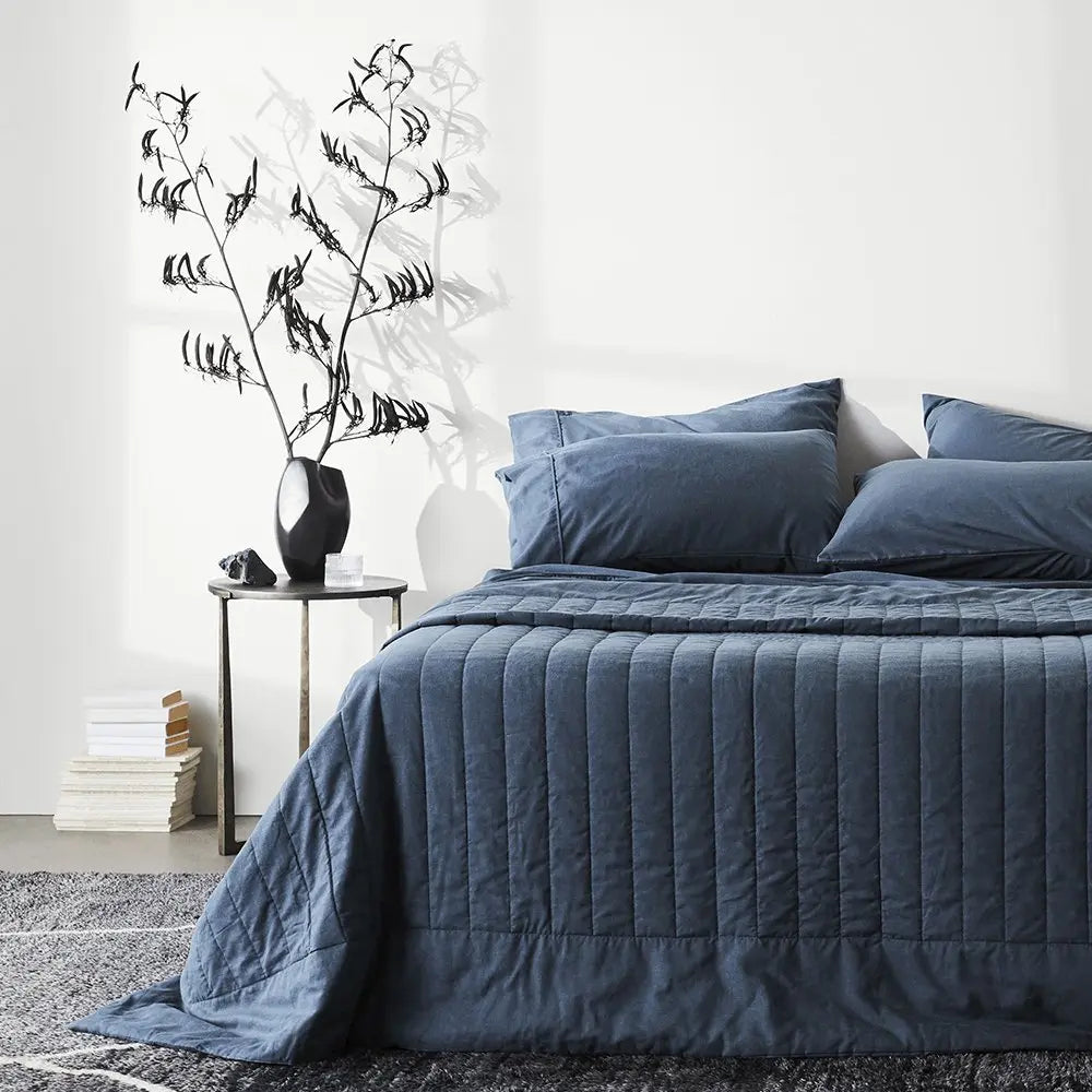 Linen+ Bamboo Quilted Coverlet