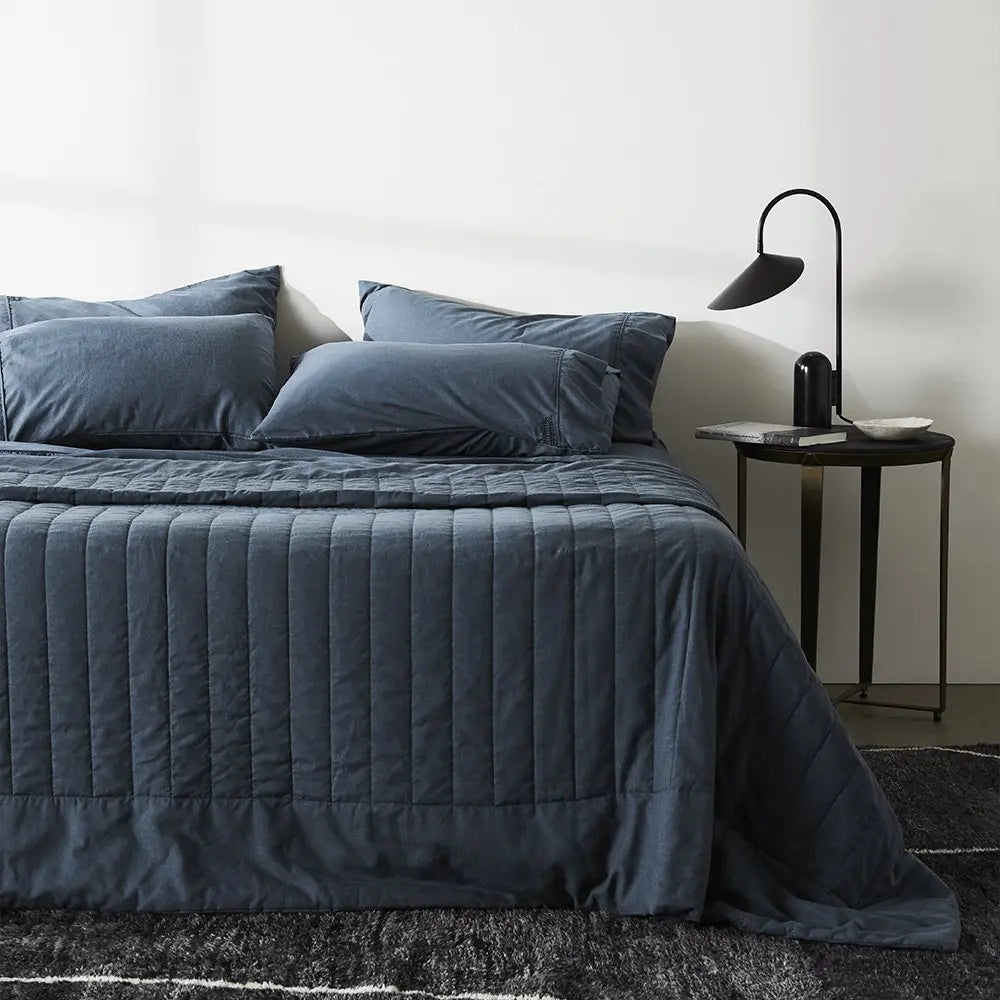 Linen+ Bamboo Quilted Coverlet