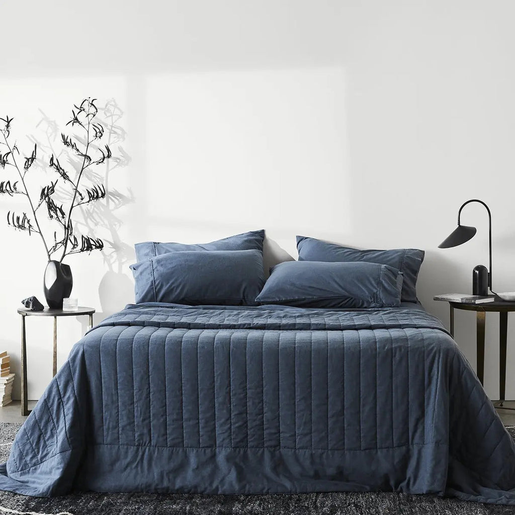 Linen+ Bamboo Quilted Coverlet