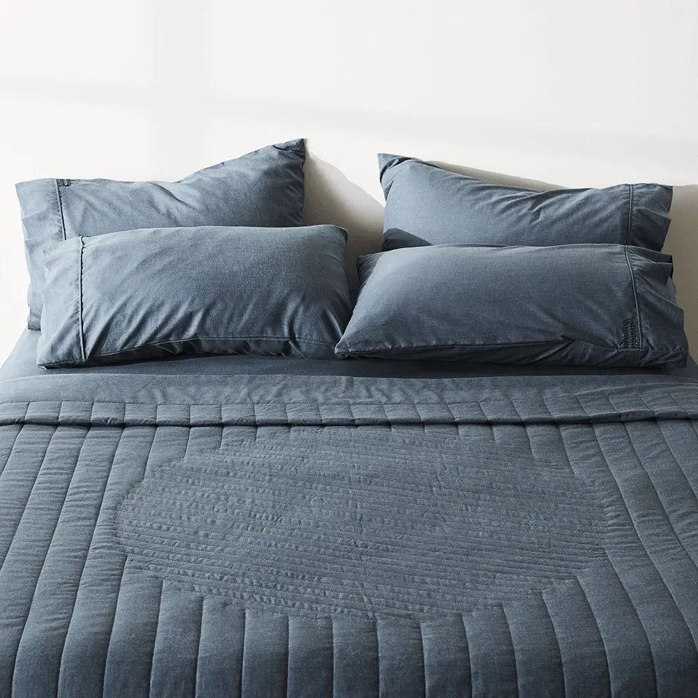 Linen+ Bamboo Quilted Coverlet