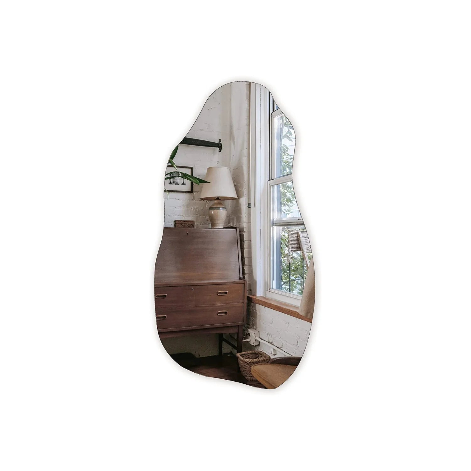 Chrome Irregular Mirror