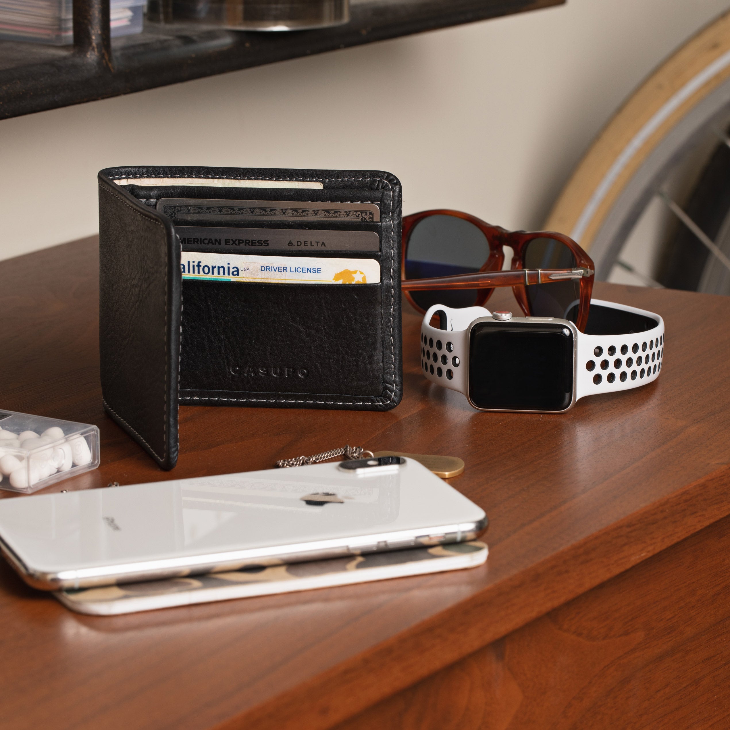 Large Billfold Wallet - Black