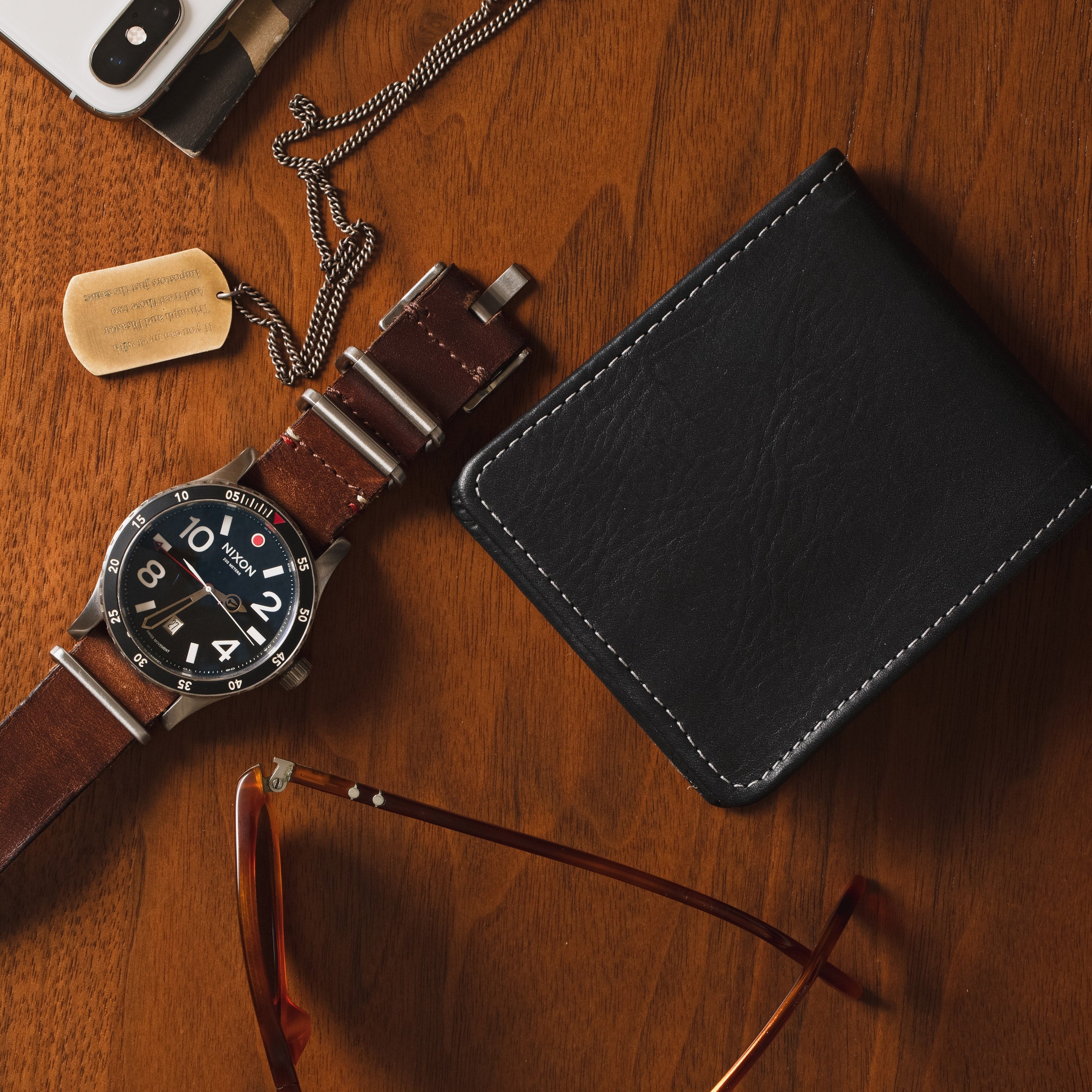 Large Billfold Wallet - Black