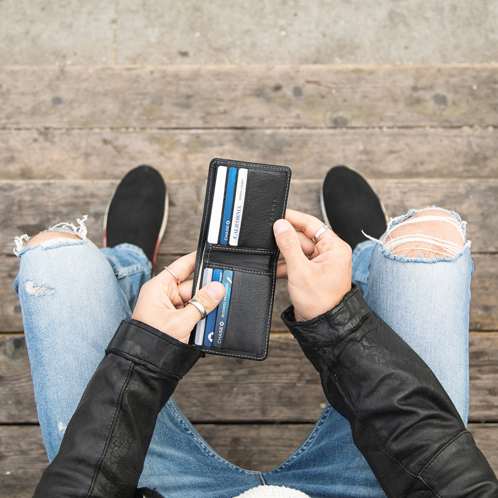 Large Billfold Wallet - Black