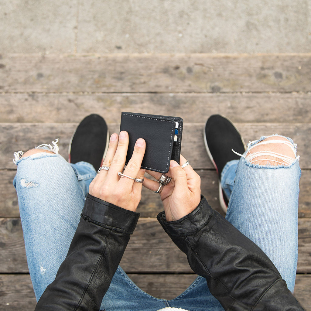 Large Billfold Wallet - Black