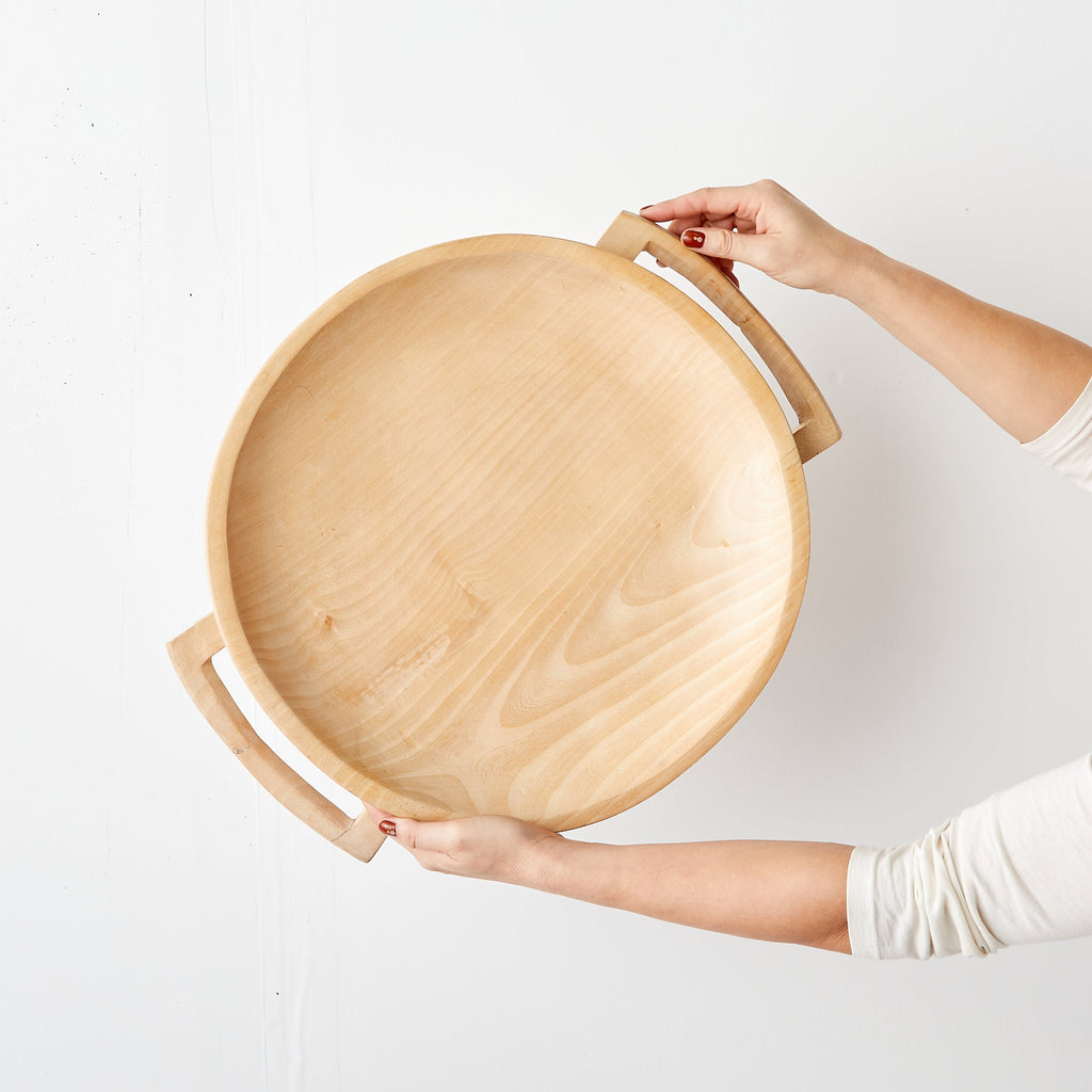 Swazi Round Wood Serving Platter