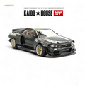 (Pre-Order) Kaido House x Mini GT Nissan Skyline GT-R (R34) Kaido Works GReddy V2 - Black w/ Carbon 1:64