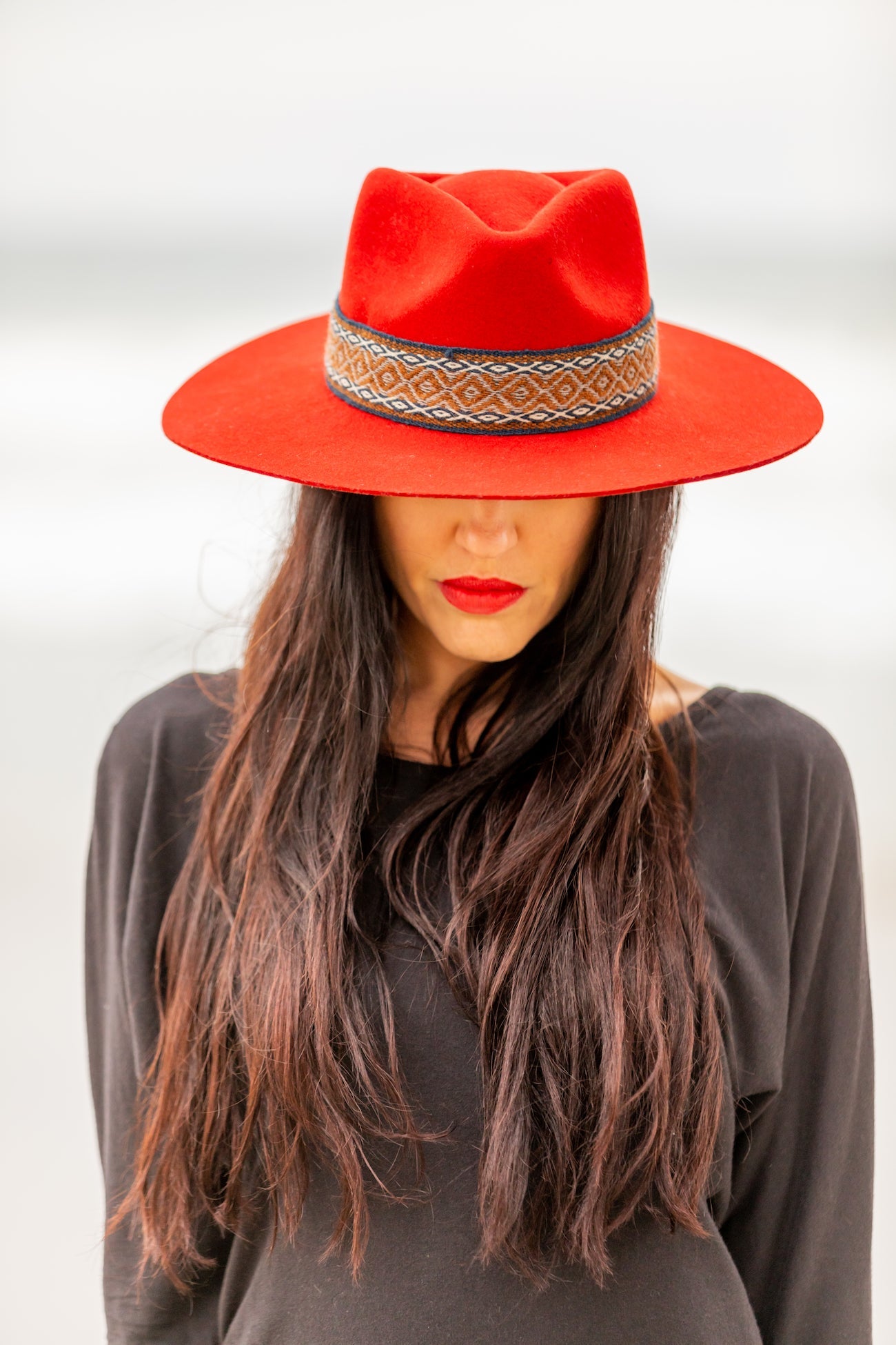 Red Western Hat