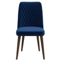 Katie  Navy Blue Velvet Dining Chair (Set Of 2)