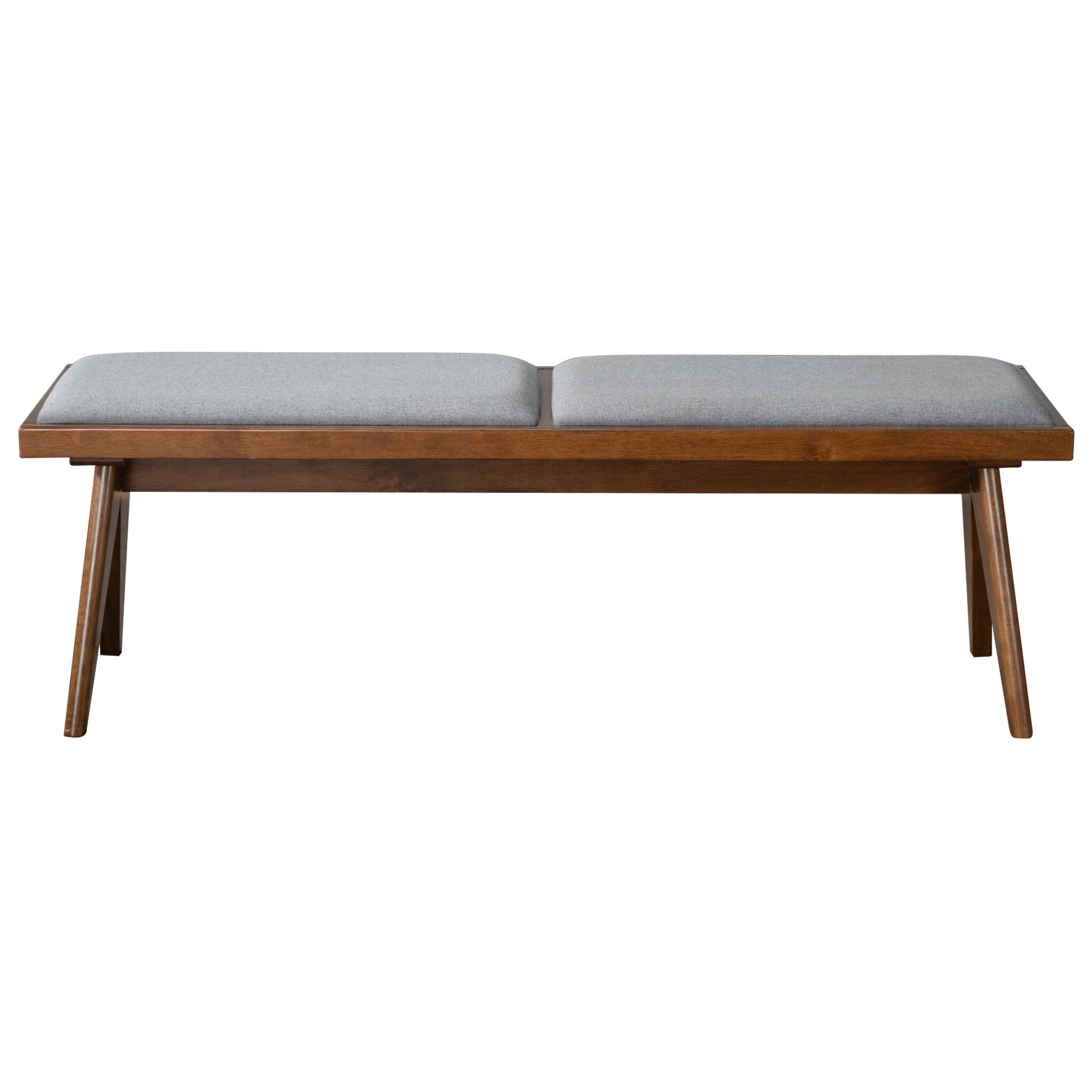 Keira Bench (Grey Fabric) – Luxury Modern Seating – Curated by SHOPLOB